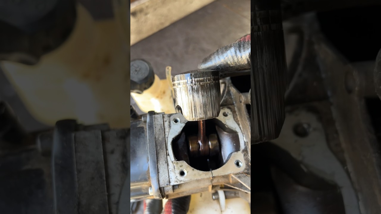 Ремонт бензотриммера F-40 (замена ЦПГ и муфты сцепления) (часть 2) 