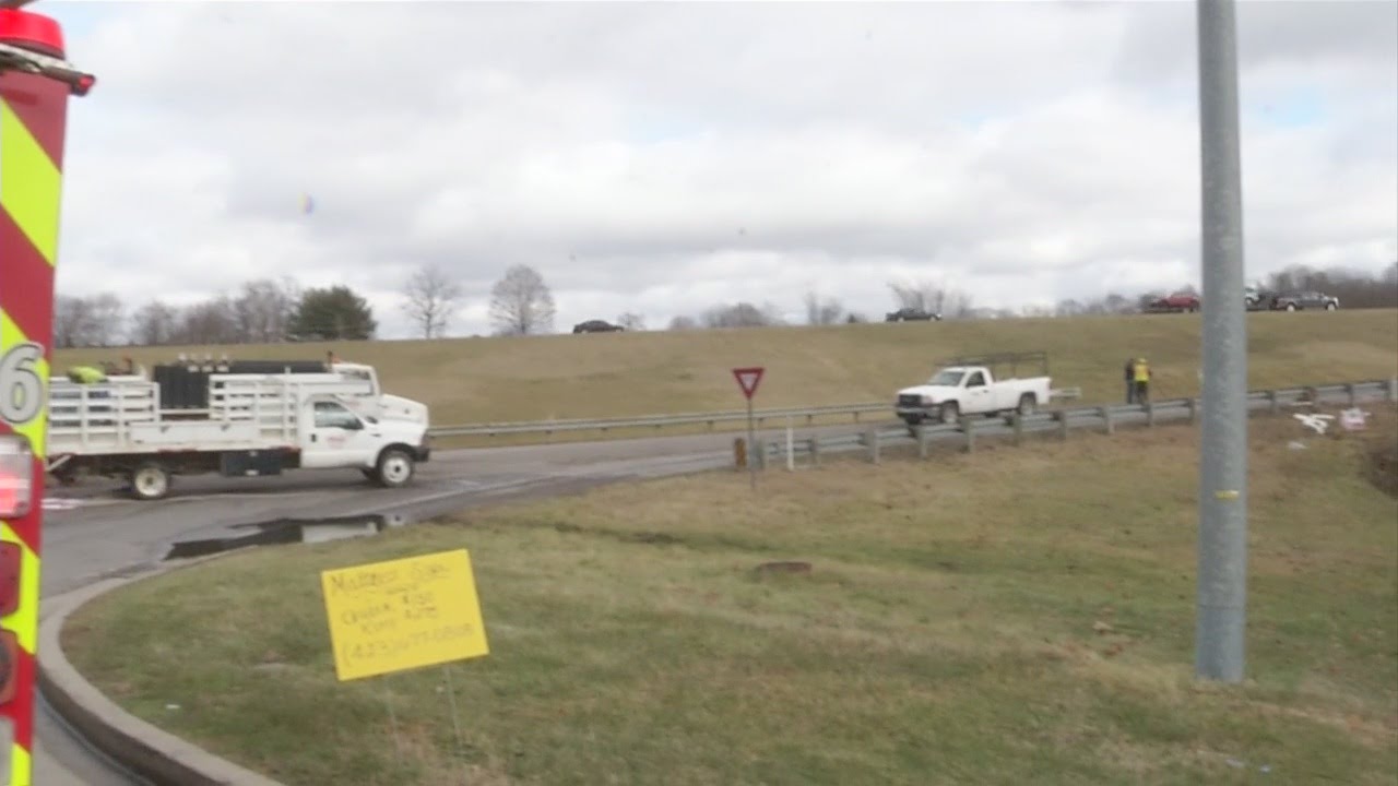 Motor oil spill on Boones Creek Road/I-26 ramp