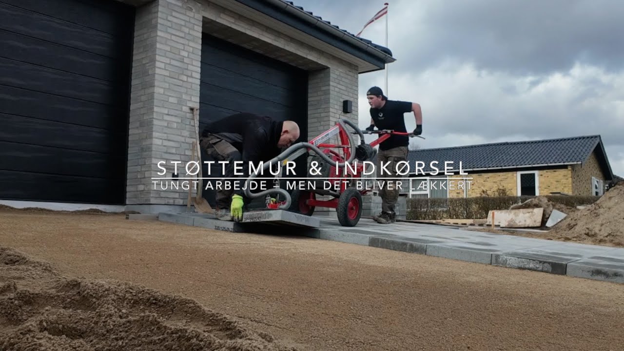 NYBYGGERI: Vi Skaber Den Perfekte Indkørsel & Støttemur i Odense NV 50x50 fliser