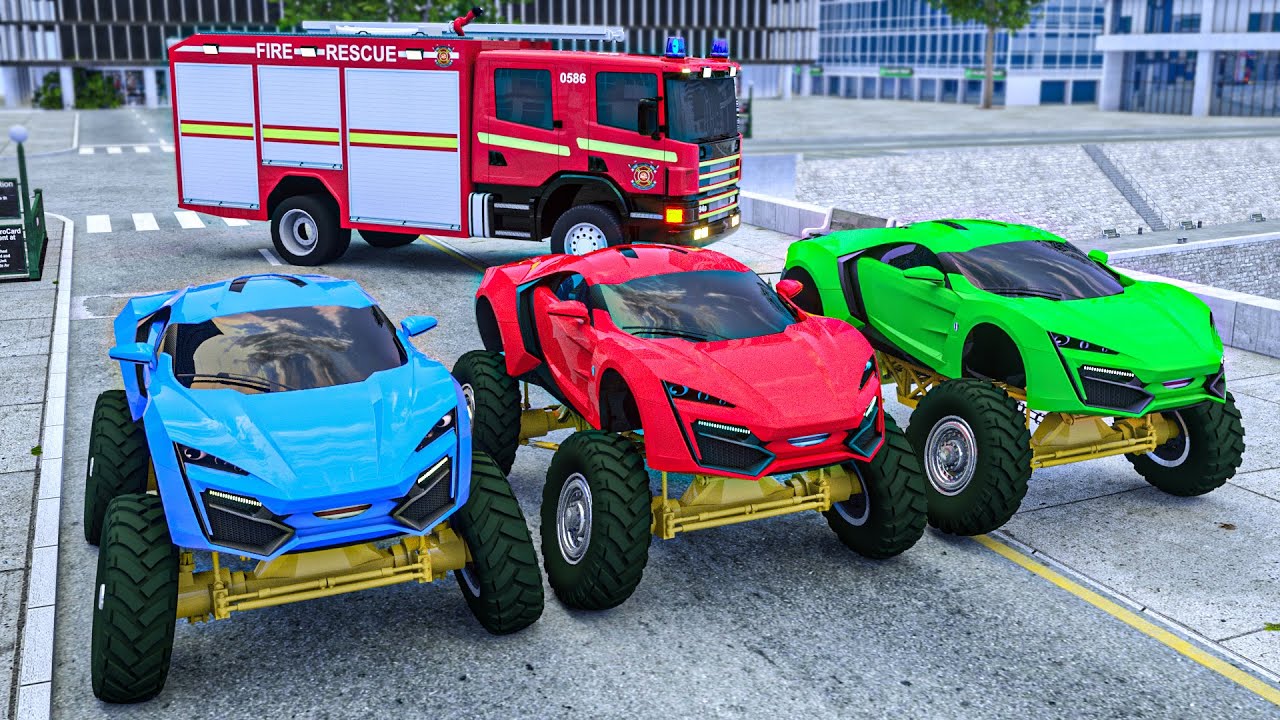 Watch a Sports Car Turn Into a Monster Truck  - 3D Animation!