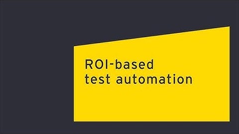 ROI-based test automation