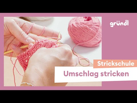 Umschlag stricken