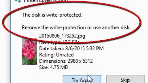 How to Fix The disk is write-protected. Remove the write-protection or use another disk Windows 10