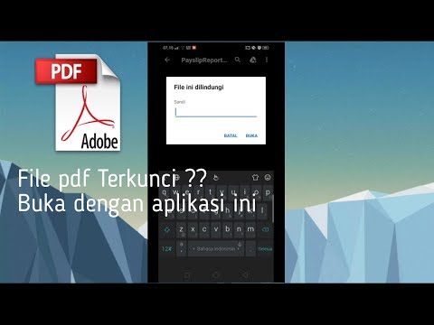 Cara Membuka File pdf yang Terkunci dan Lupa Kata Sandi