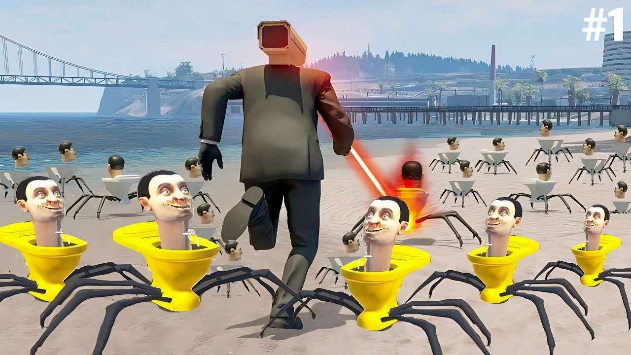 Toilet monster rope game gameplay part 01 (android/ios)