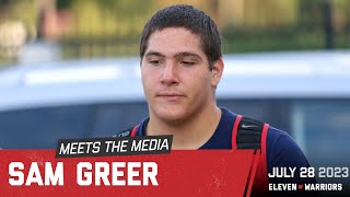 Famous 2026 offensive lineman Sam Greer talks about his relationship with Justin Frye, interest in OSU Wealth