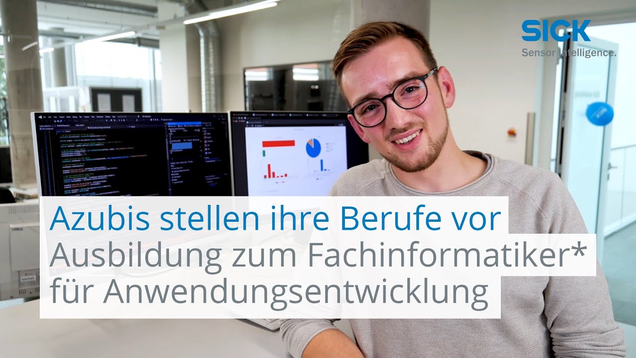 SICK-Azubis stellen ihre Berufe vor: Ausbildung zum Fachinformatiker* für Anwendungsentwicklung