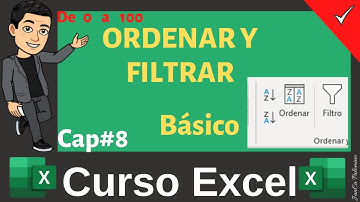 CX#8 👉 ORDENAR Y FILTRAR EN EXCEL ▶ CURSO BÁSICO DE EXCEL ▶ Curso Básico de Excel