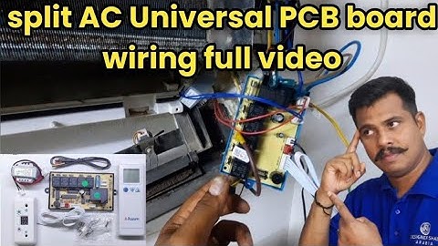 how to install universal PCB board malayalam|AC Universal PCB wiring connection #Splitacuniversalpcb