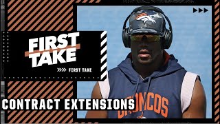 Stephen A. reacts to Russell Wilson's contract extension: OH HELL YES 💰🤑 | First Take