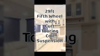 29ft 5th Wheel with Curt’s Touring Coil Suspension // Counter-space ✅ Fireplace ✅ #rv #5thwheel