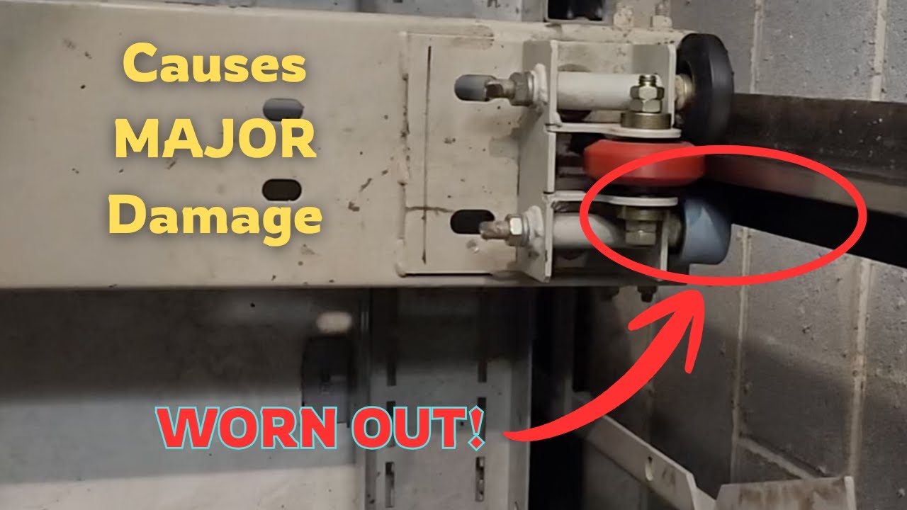 Elevator Roller Guide System Failure — Car Top Overview