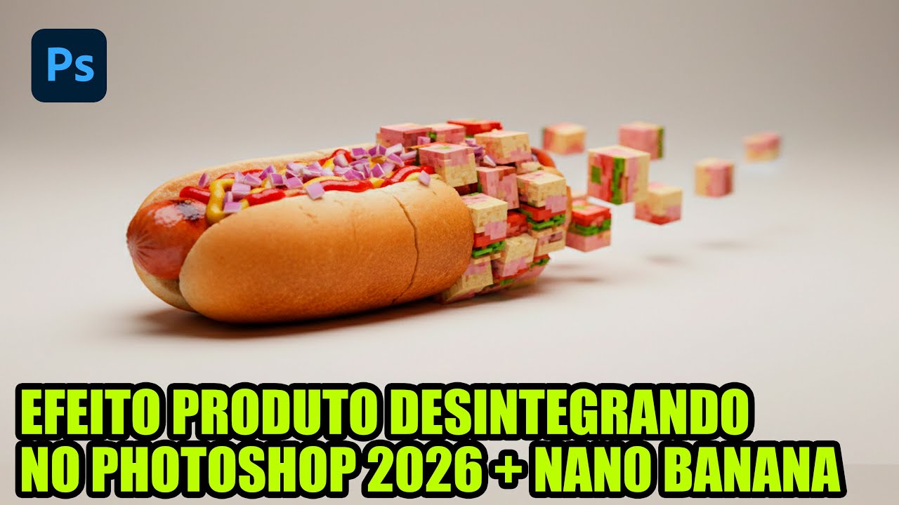 Efeito Desintegrando no Photoshop 2026 com Nano Banana (Passo a Passo ...