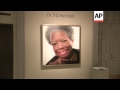 A portrait of the late poet Maya Angelou was installed at the National Portrait Gallery in Washingto