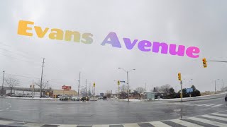 Driving around Etobicoke: Evans Avenue to IKEA on The Queensway screenshot 5