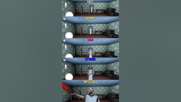 Granny 4 The Rebellion Comparison of Granny's moves on all difficulty levels.#shorts #granny #viral
