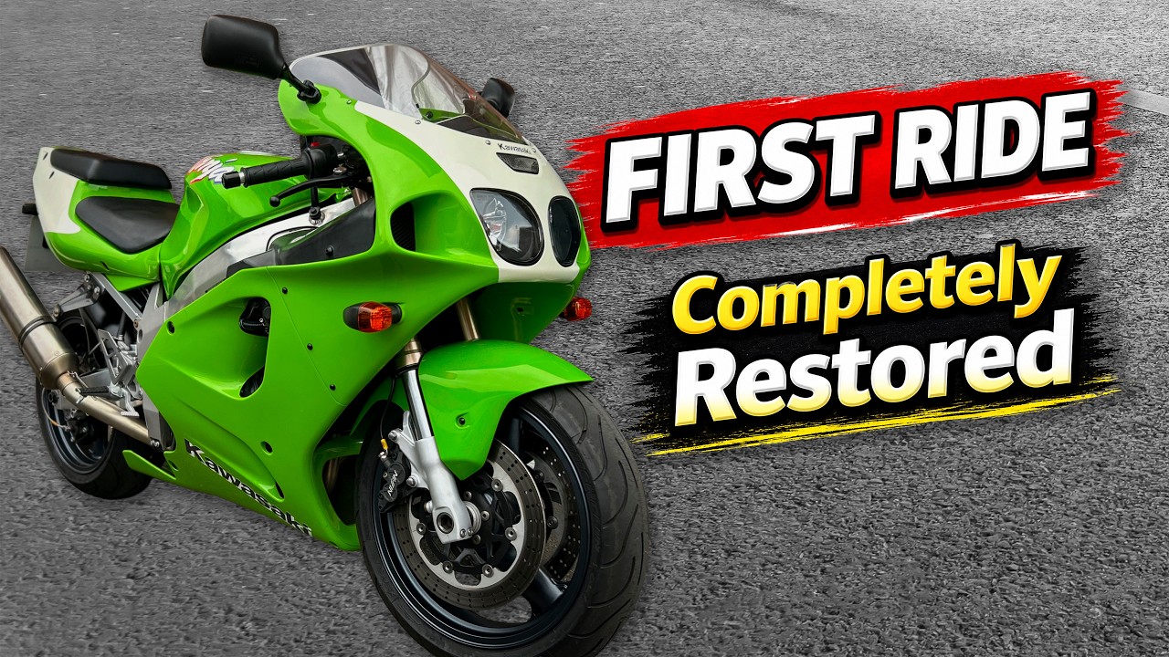 FIRST RIDE On My Rebuilt ZX7R - Ep27 | ZX7R Restoration | Tom's