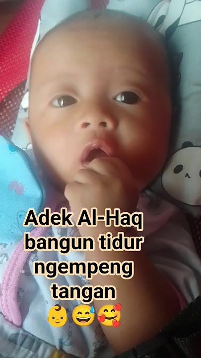 Adek Al-Haq bangun tidur ngempeng tangan👶😅🥰 #diarytazkiya #bayilucu #adekbayi #cute #adekcowok