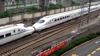 CRH2A+CRH2A, China High Speed train 中國高速列車 (D5512/3南京往南通, Nantong to Nanjing Train)