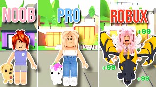 NOOB vs PRO vs ROBUX SPENDER In Adopt Me! *Which One are You* (Roblox) screenshot 4