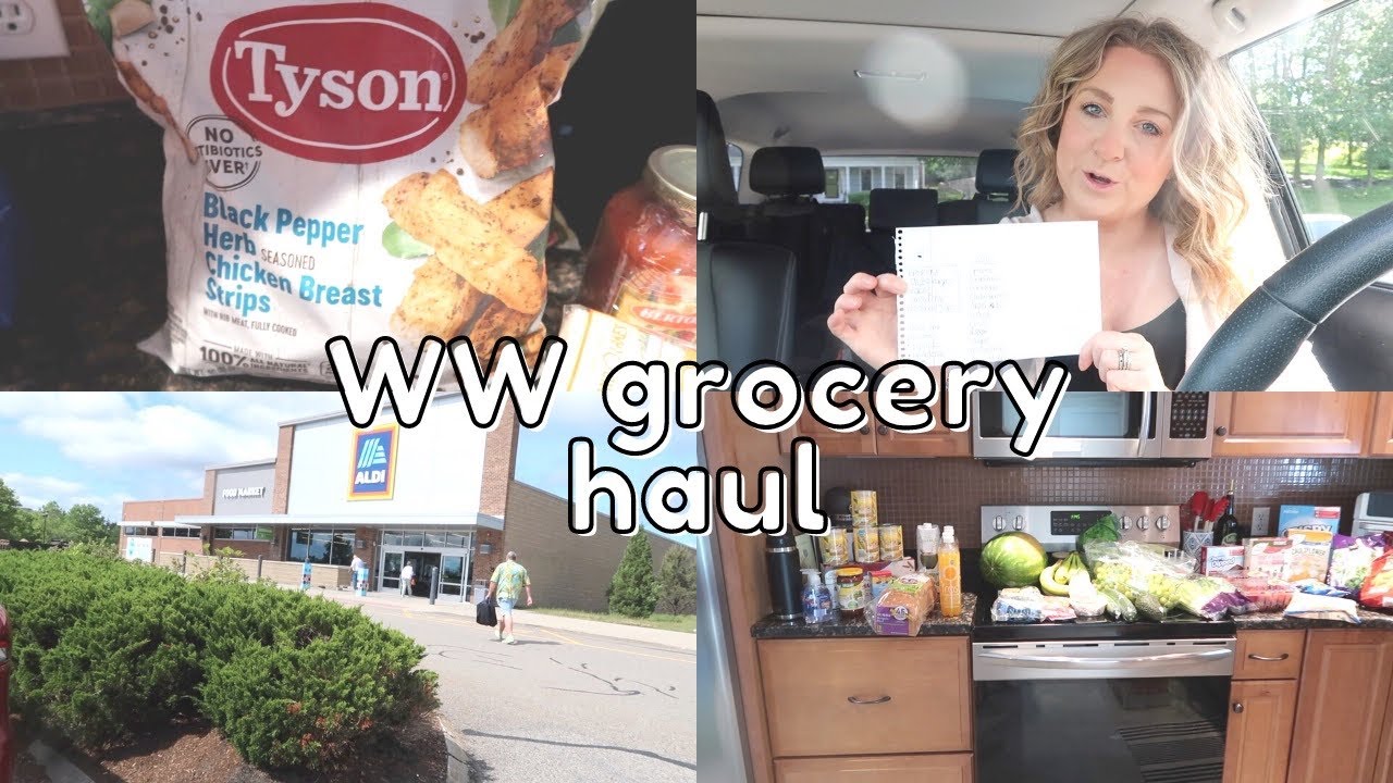 WEIGHT WATCHERS GROCERY HAUL// BJ'S AND ALDI GROCERY HAUL// WW LOW