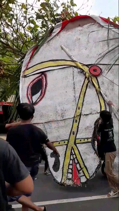 kuda lumping paling besar - KARNAVAL SALAMAN 2023 #shorts #carnival #javanica