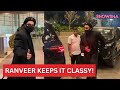 Ranveer singhs airport ootd is all about chic style meets classic  of course black watch