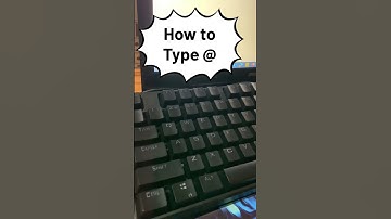 How to type @ on laptop | How to press @ on laptop #keyboard