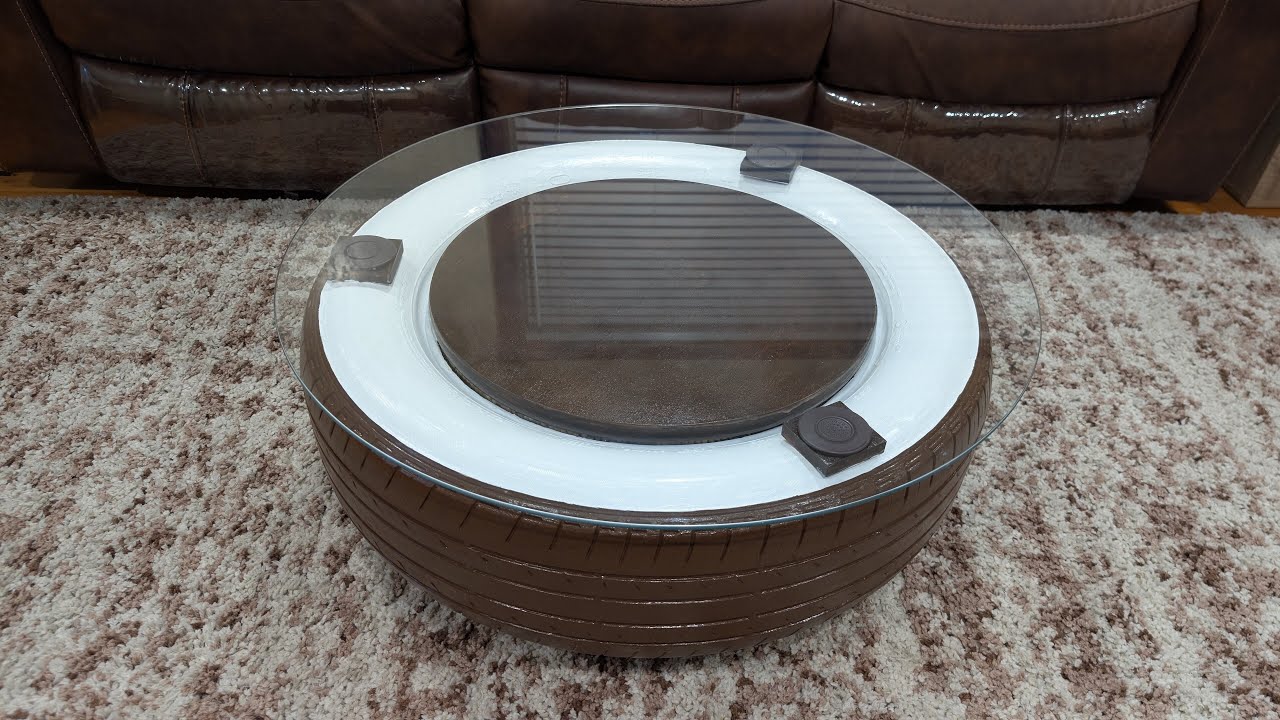 Transform an Old Tire into a Stunning Coffee Table! DIY Project