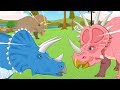 Ceratopsia Special! Horned Dinosaurs Compilation | Triceratops + More ★ Geni Dino World