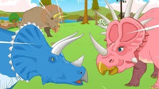 Ceratopsia Special! Horned Dinosaurs Compilation | Triceratops + More ★ Geni Dino World