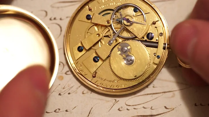 Rare pump winding antique pocket watch By CHARLES ...