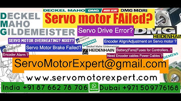 DMG Deckel Maho Siemens Indramat servo troubleshooting, how check servo motor drive error fault code