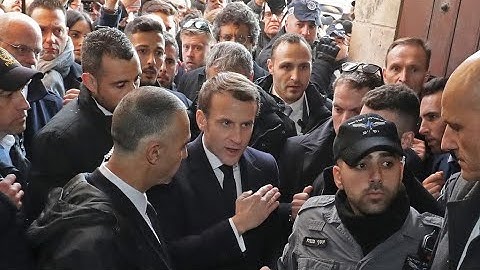 France’s Macron rebukes Israeli officer in altercation at Jerusalem church
