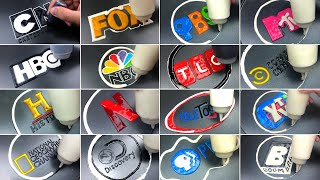 20 The Most Famous American TV Channel Logo Pancake Art image