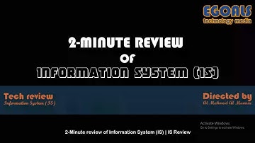 2-Minute review of Information Systems | IS Review