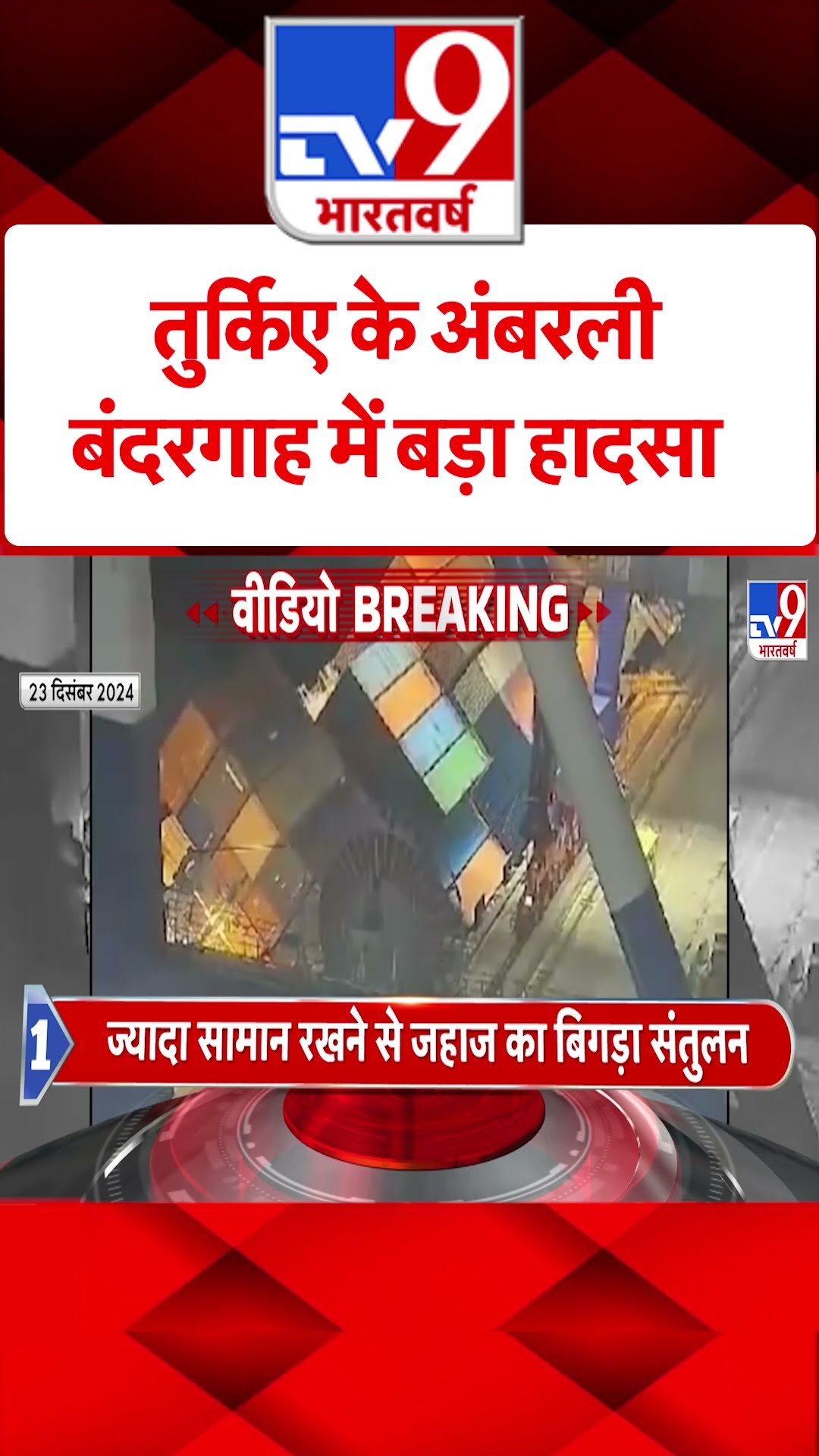 Turkey News: तुर्किए के अंबरली बंदरगाह में बड़ा हादसा | #shorts