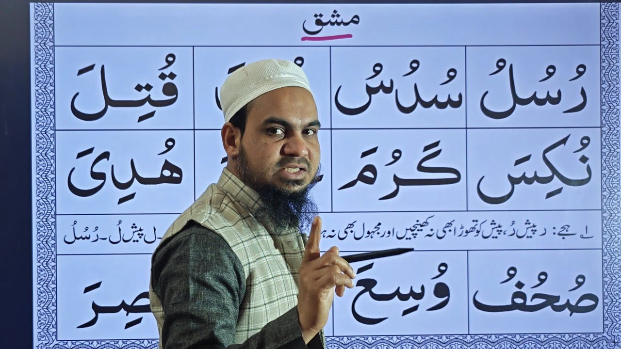 Noorani Qaida Pesh Full Lesson | Urdu & Hindi Explanation | Noorani Qaida |