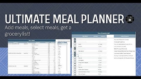 This Spreadsheet Will Save You Hundreds Monthly! [MEAL PLANNER FOR GOOGLE SHEETS]