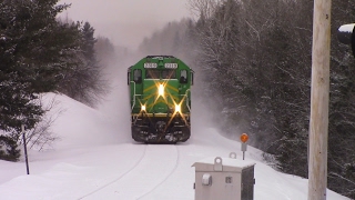 NBSR 2319 leads Houlton Local South to Oakfield 2/5/17