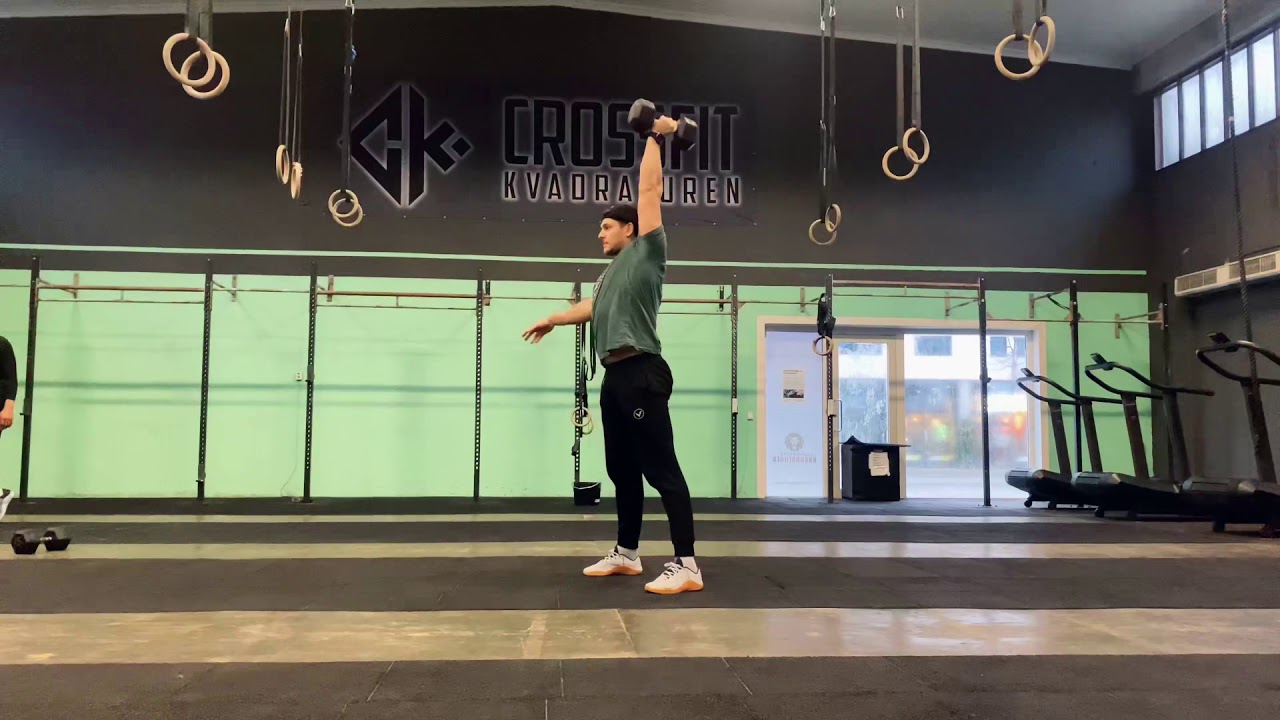 Alternating dumbbell devil press(clean and press) YouTube