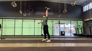 Alternating dumbbell devil press(clean and press)
