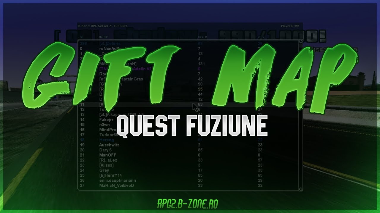 Zeldris Gift Map / Quest Fuziune / RPG2.B-ZONE.RO