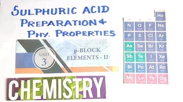 Sulphuric Acid/Preparation/Properties/P block Elements/TN12 th STD /Explanation in TAMIL Vol1 Unit 3