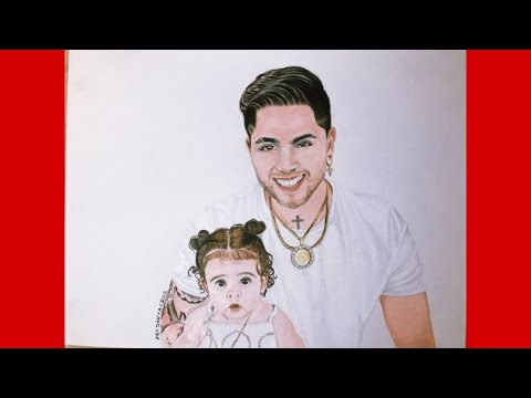 Dibujo de JD Pantoja y su hija kima - thptnganamst.edu.vn