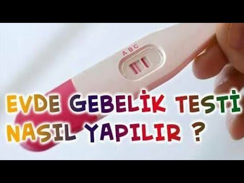 evde gebelik testi nasil yapilir youtube