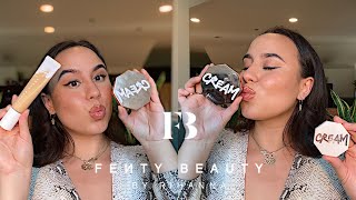 FULL FACE OF  FENTY BEAUTY FIRST IMPRESSIONS (NEW Cream Bronzers + Blush) #FentyFace | Sinta Taylor