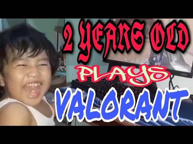 2 Year Old Baby🍼Plays Valorant | Khail TV 2.0 #short class=