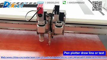 Digital Auto Feeding Leather Oscillation Knife Cutting | Pen Marking Cutter Plotter Machine