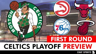 Boston Celtics 1st Round Playoff Matchup Possibilities | Joel Embiid Injury News Before NBA Play-In